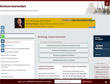 Tablet Screenshot of konkurrenzverbot.ch